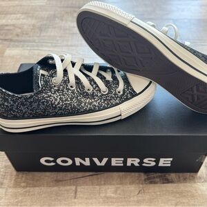 NIB Converse Glitter Black Sneakers